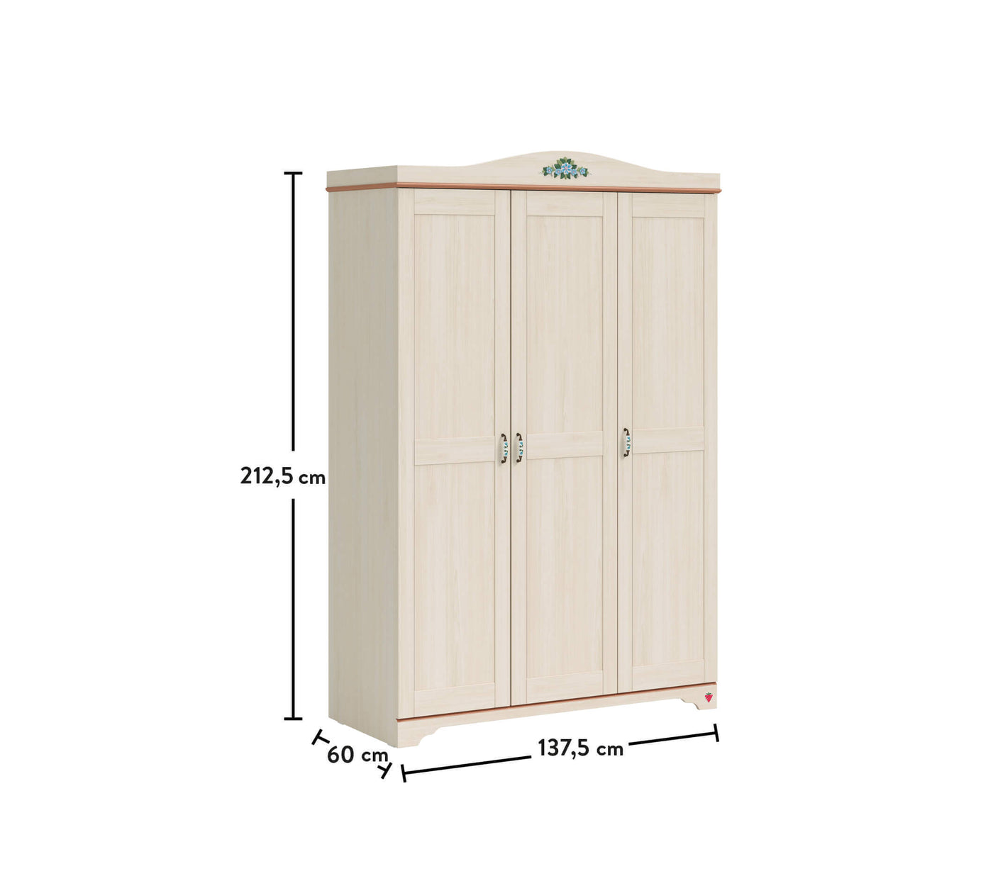 Flora (New) 3 Doors Wardrobe