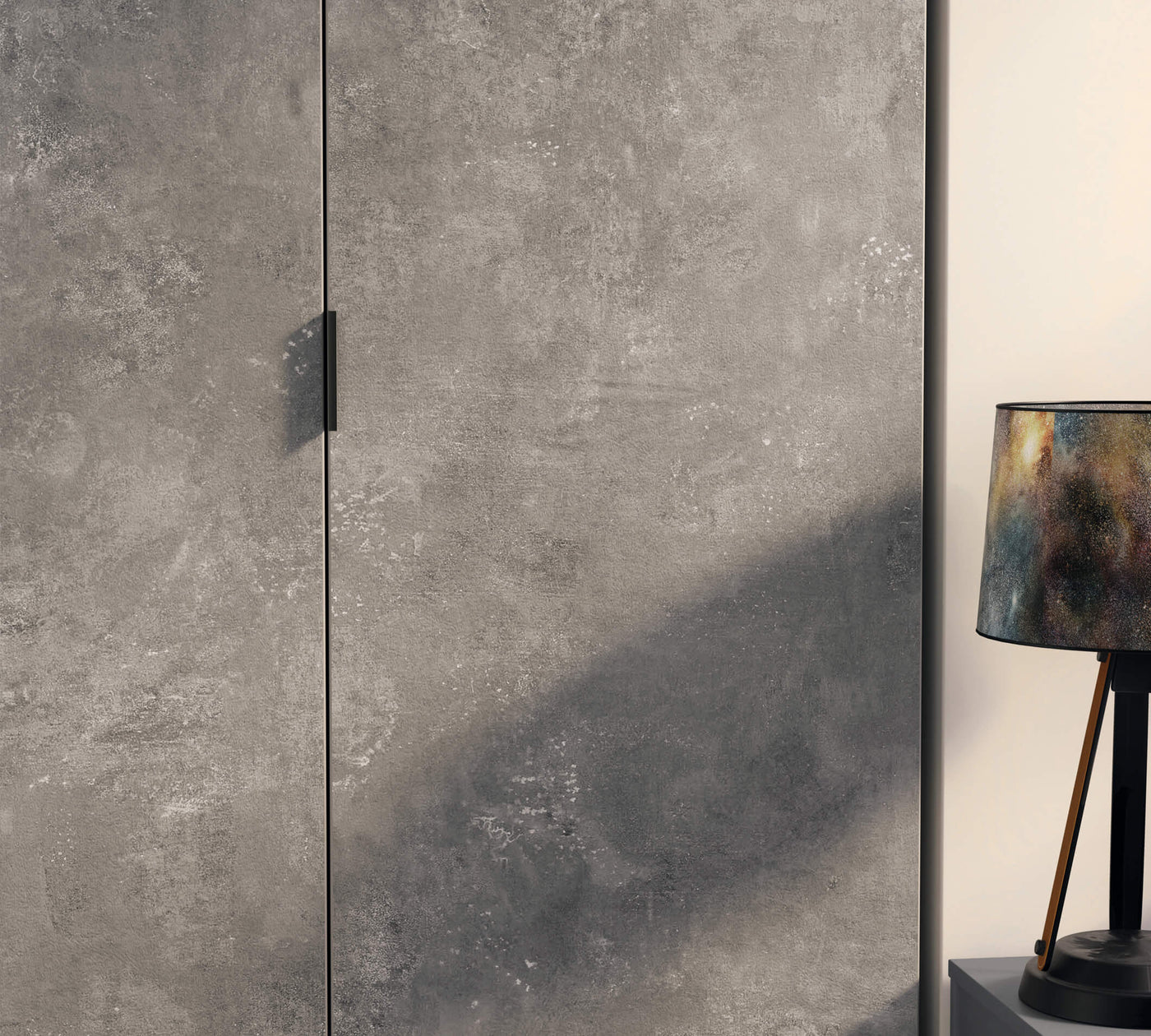 Space Gray خزانة ببابين