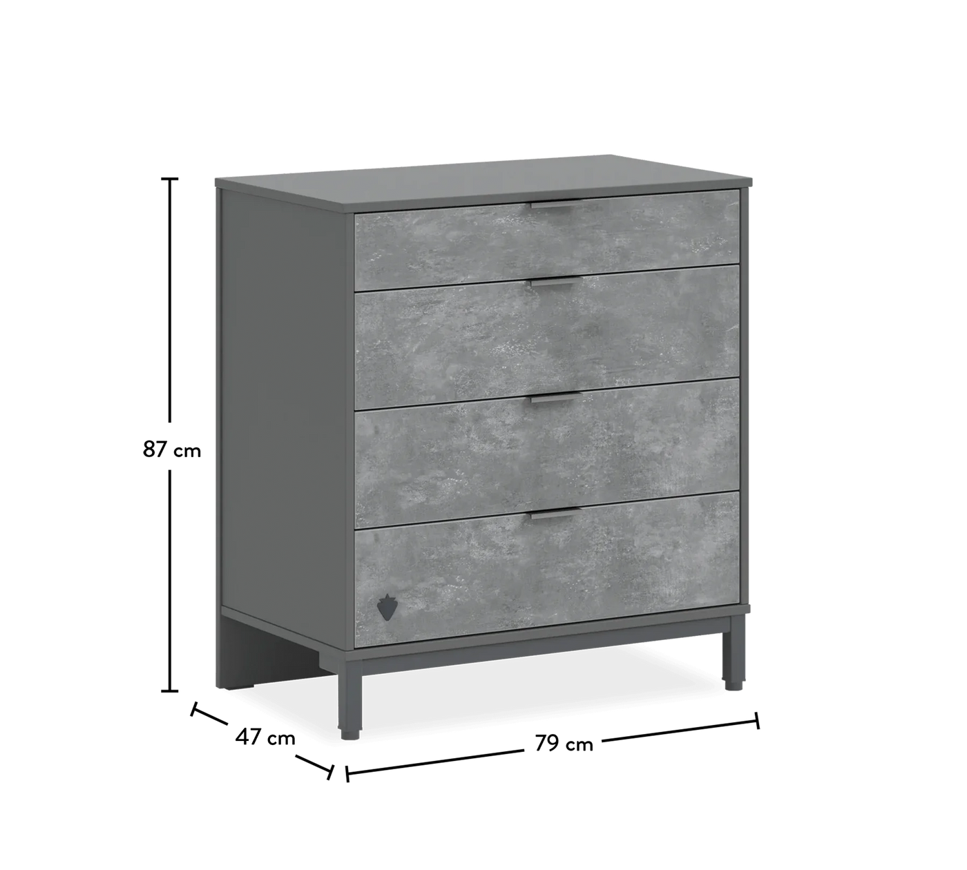 Space Gray Dresser