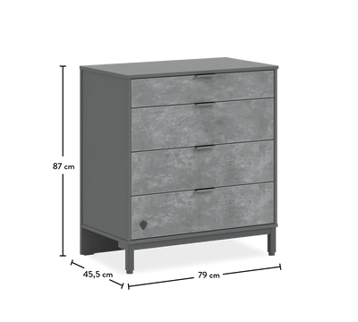 Space Gray Dresser