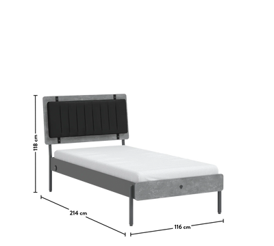 Space Gray Bed