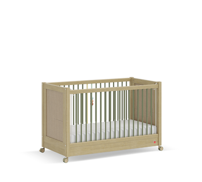 Baby Loof With Wheel Baby Bed Oak (60x120 cm)