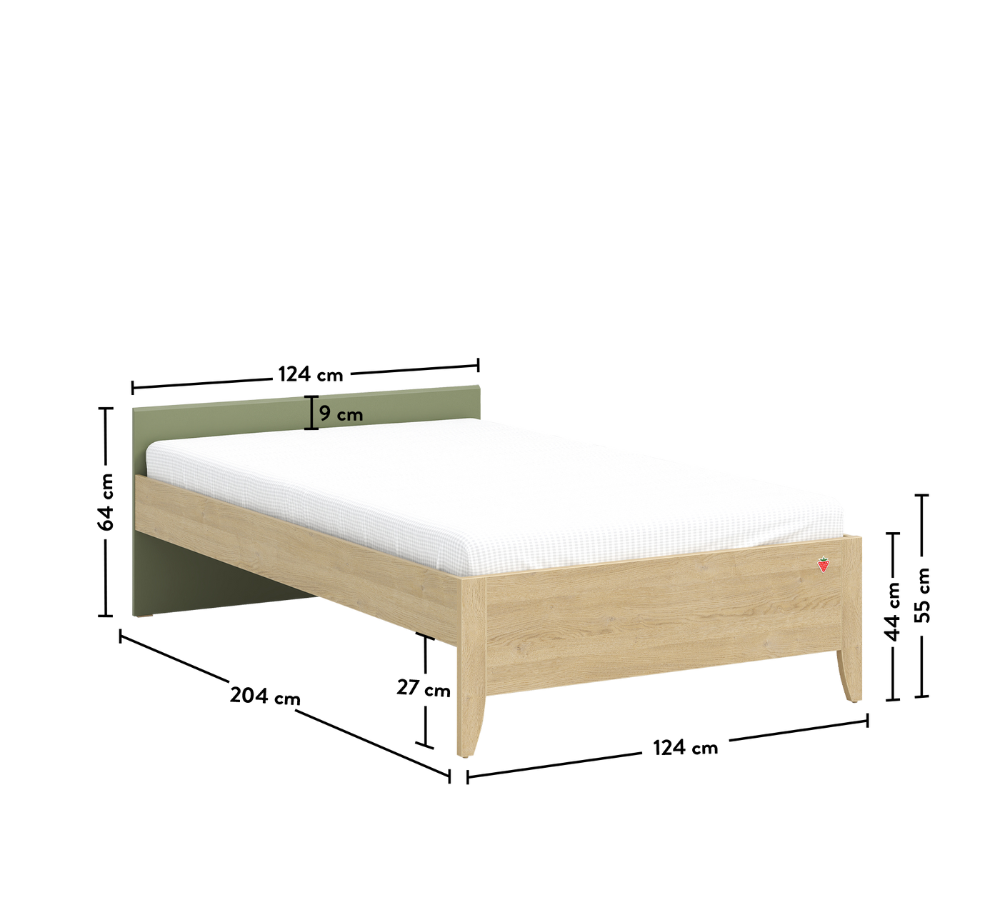 Loof Headless Bed (120x200 cm)