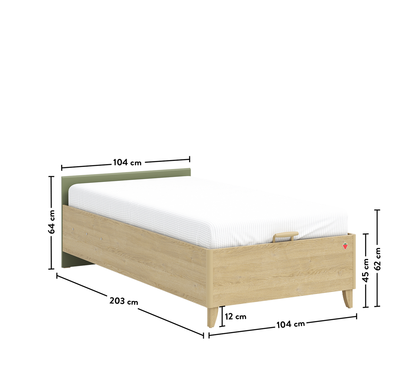 Loof Headless Bed With Base