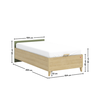 Loof Headless Bed With Base