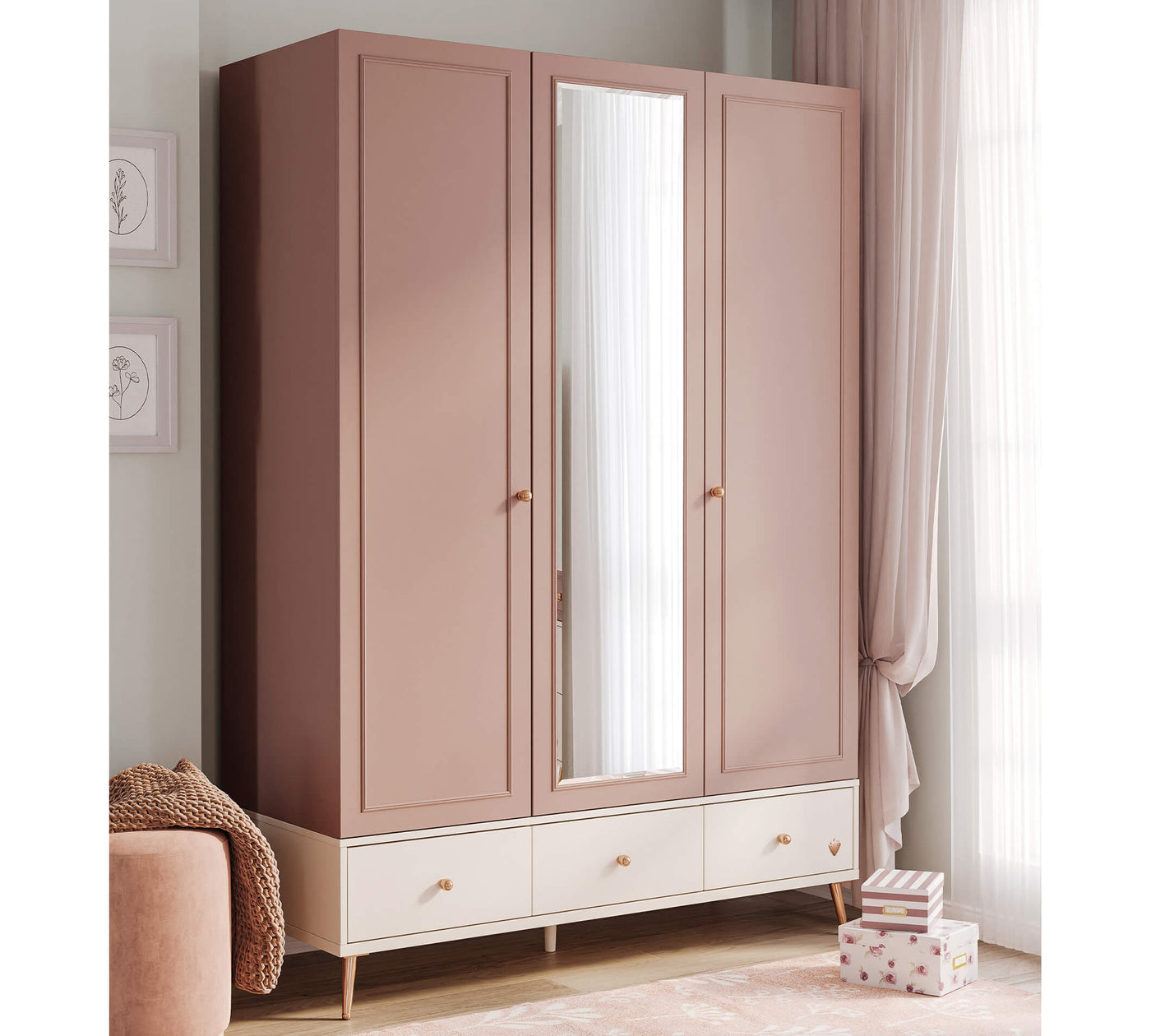 Elegance 3 Doors Wardrobe