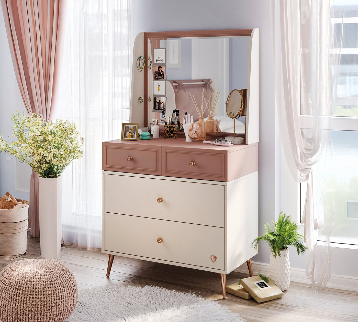 Elegance Aynalı Dresser