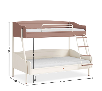 Elegance Large Bunk Bed (90x200-120x200 cm)