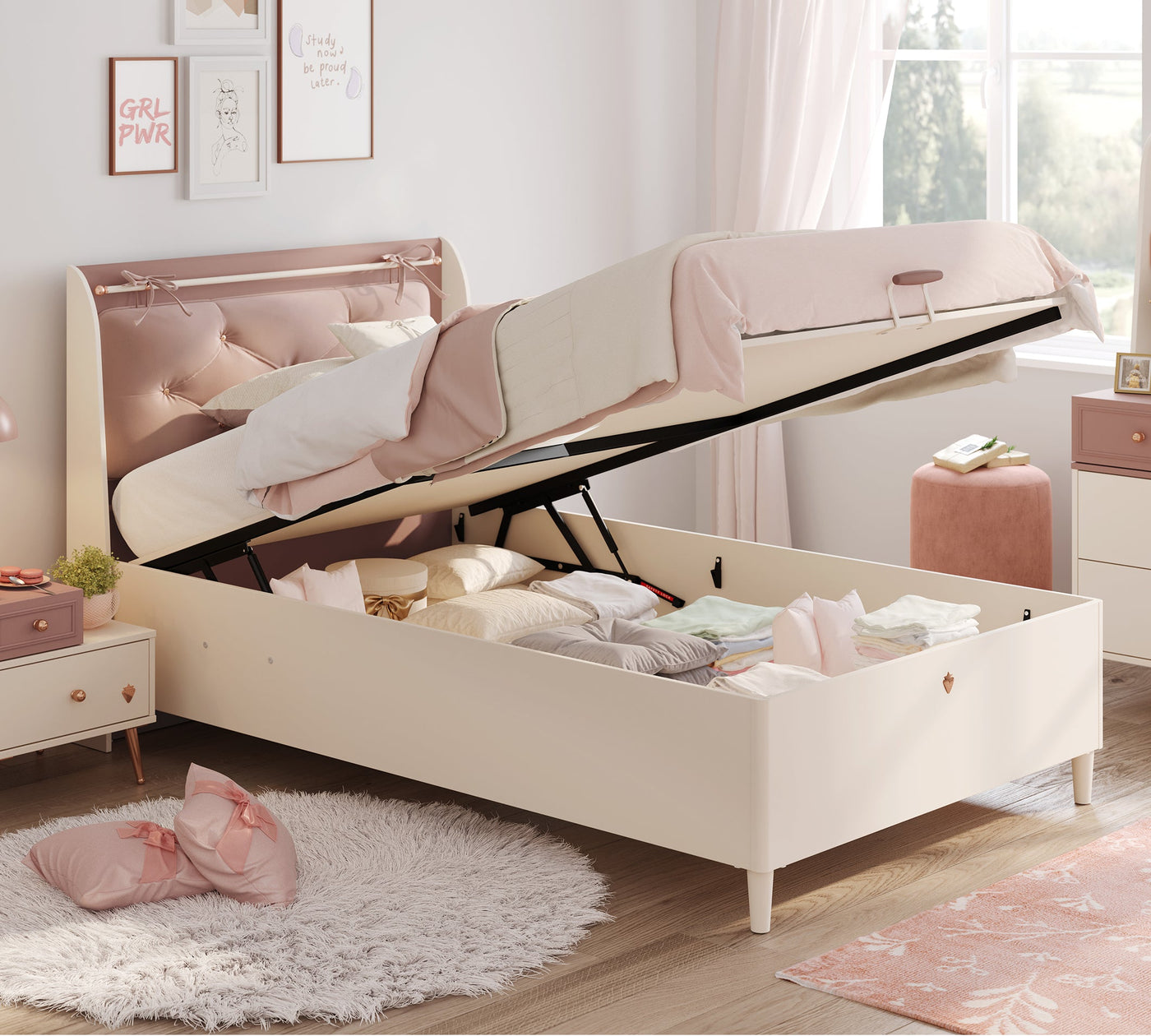 Elegance Headless Bed With Base (120x200 cm)