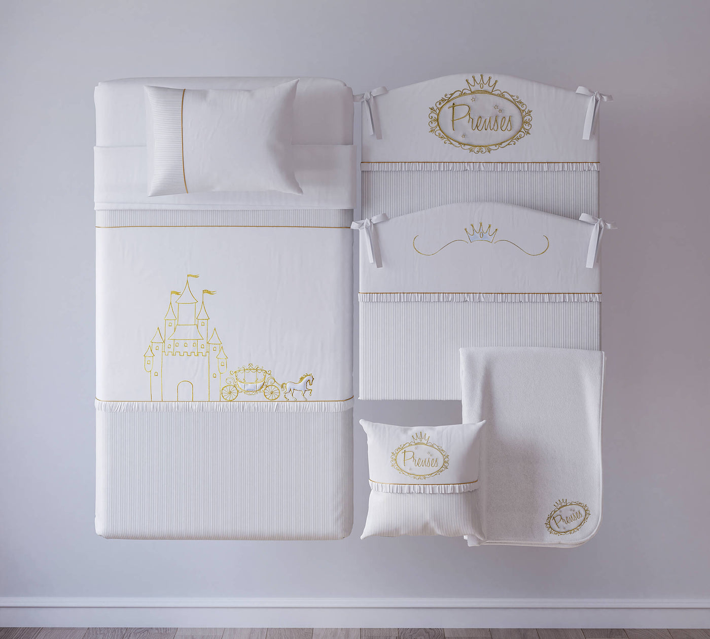 Princess Baby Bedding Set (70x130 cm)