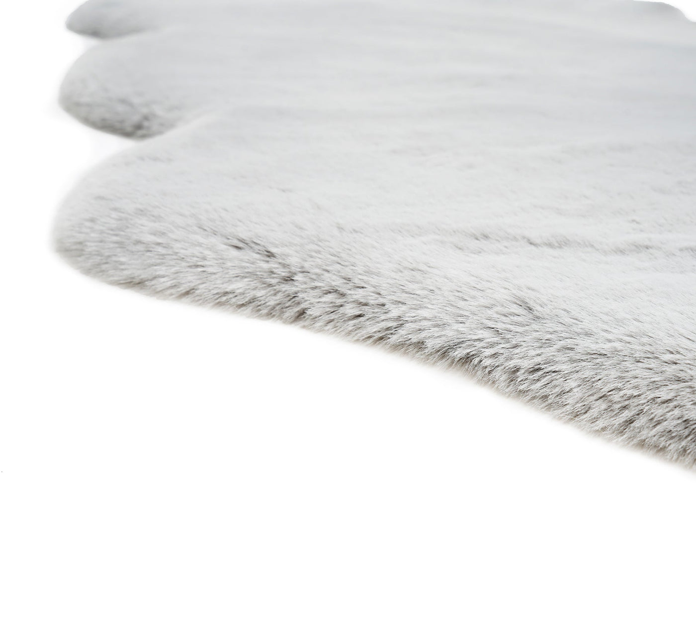 Faux Lambskin Rug Grey