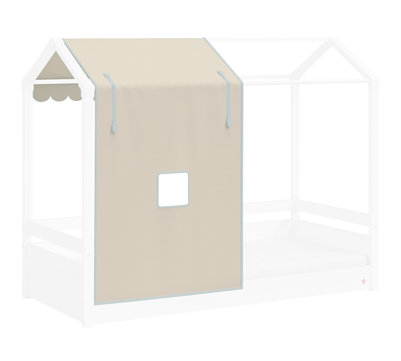 Montes Flat Roof Bed Half Tent Green