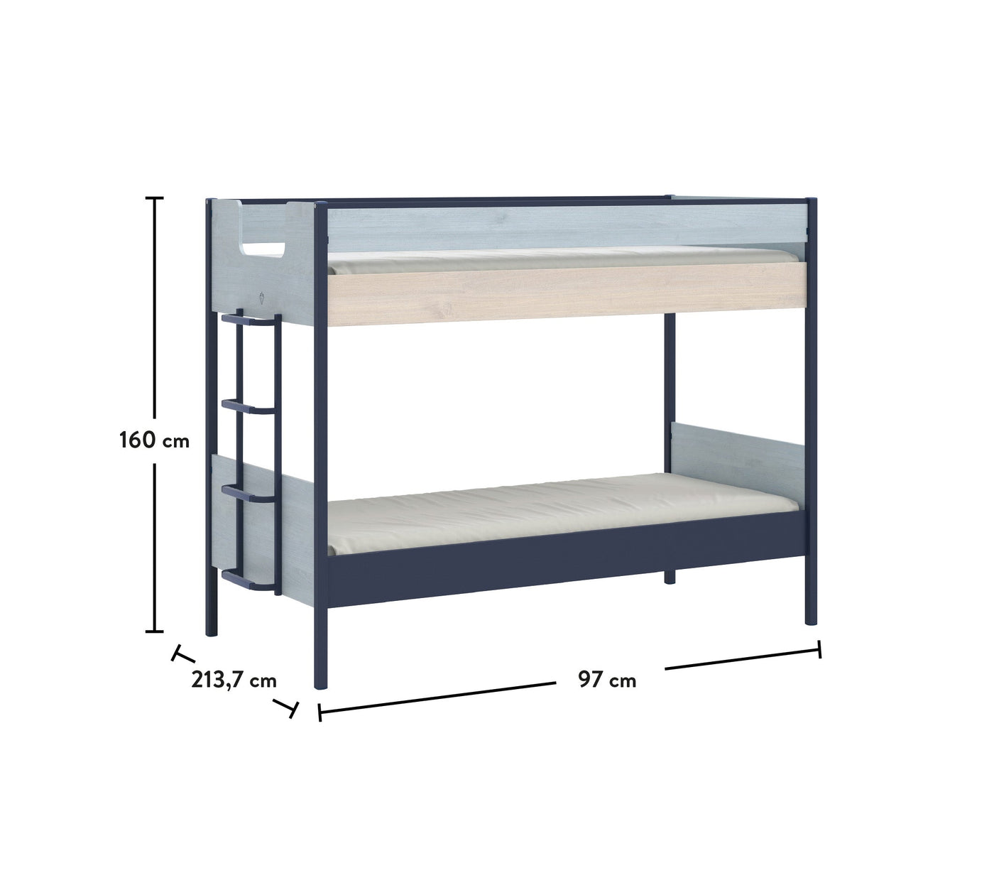 Trio Line Bunk Bed (90x200 cm)